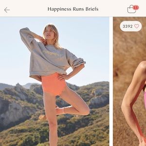 Free People Happiness Runs Briefs sz XS/S